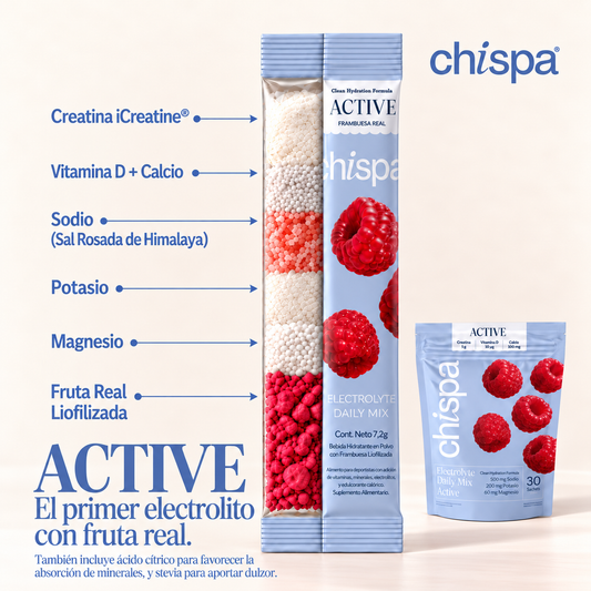 ACTIVE ELECTROLITOS + CREATINA 3Gr | 30 SACHETS
