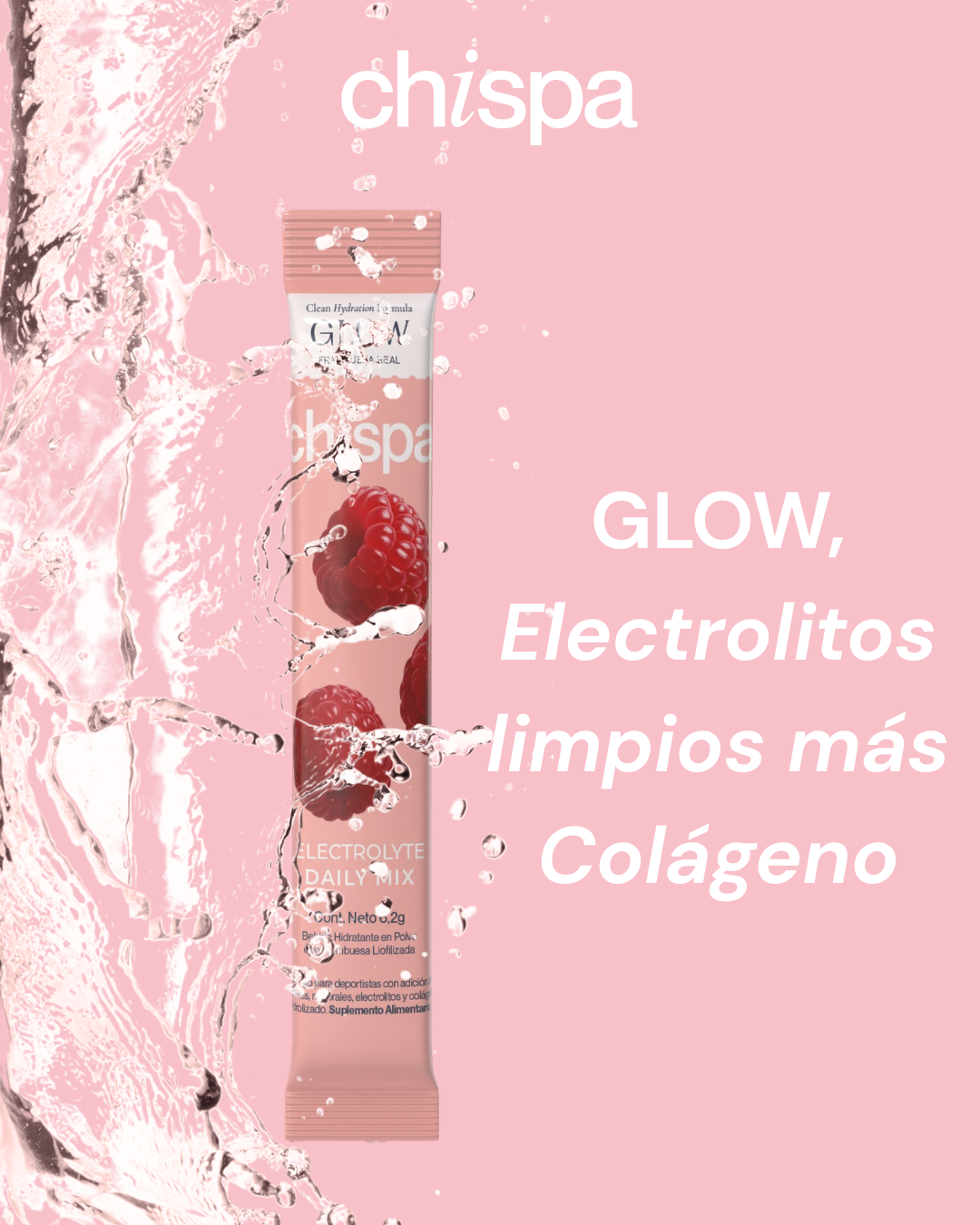 GLOW ELECTROLITOS + COLÁGENO | 30 SACHETS