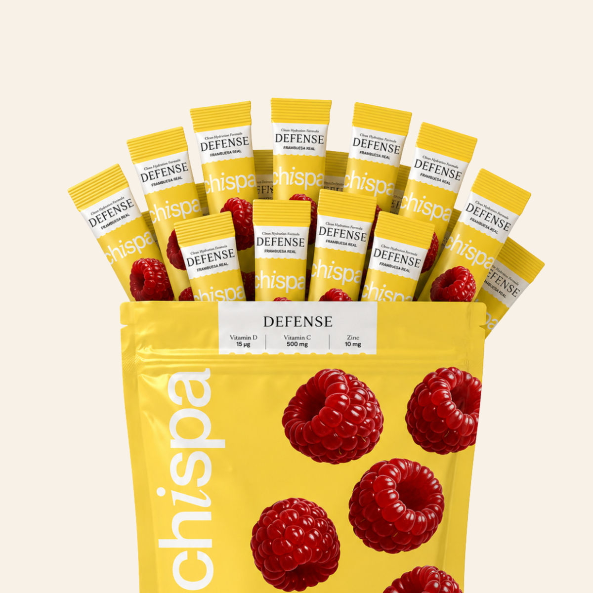 DEFENSE ELECTROLITOS + VITAMINA C-D-ZINC | 30 SACHETS