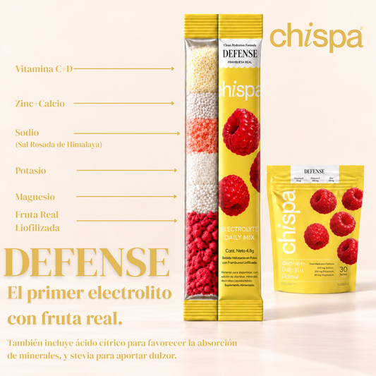 DEFENSE ELECTROLITOS + VITAMINA C-D-ZINC | 30 SACHETS