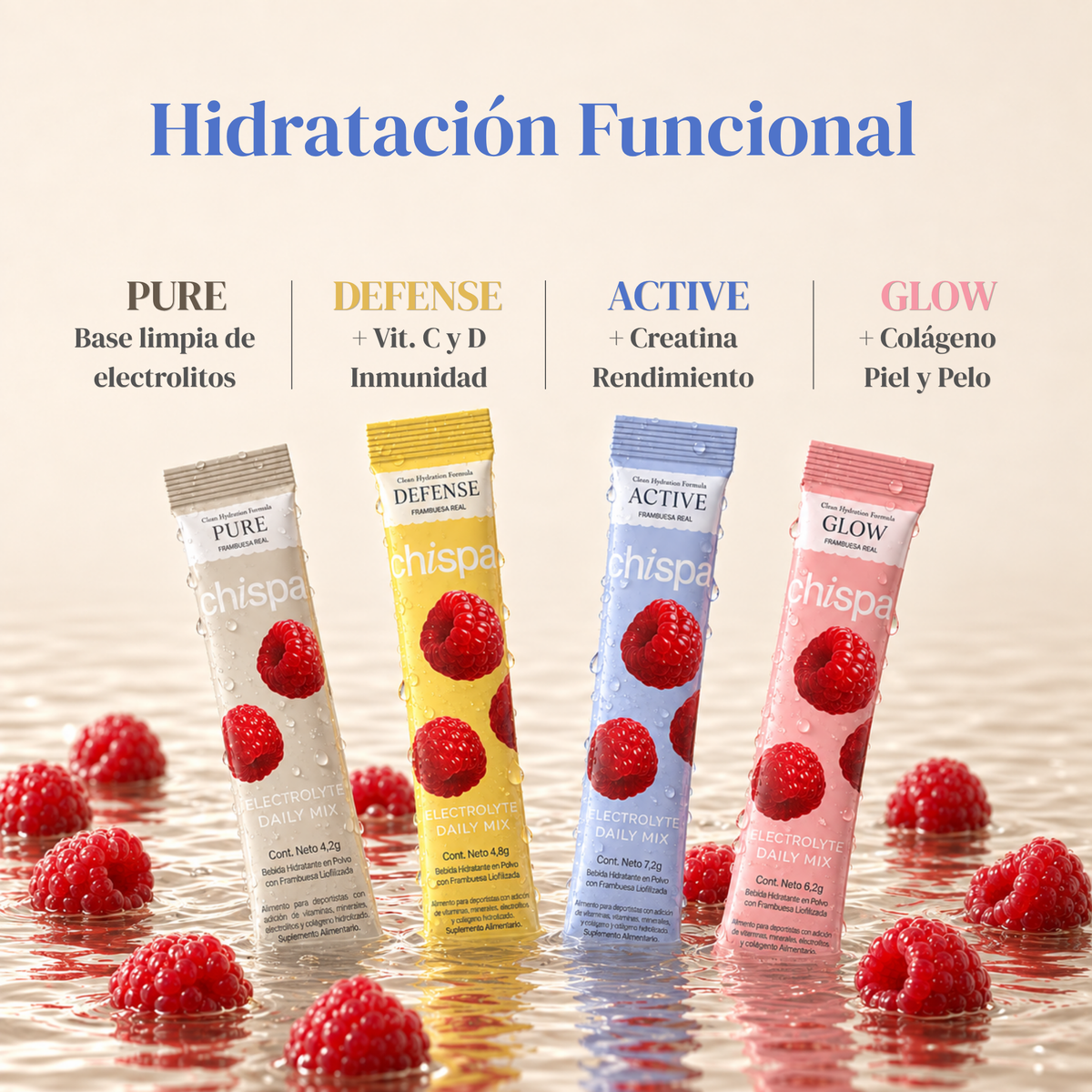 ACTIVE ELECTROLITOS + CREATINA 3Gr | 30 SACHETS